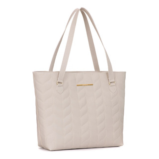 Bolsa Sacola Feminina De Ombro Grande Bordada Espaçosa Cor Marfim Bolsa Sacola Feminina De Ombro Grande Bordada Espaçosa Cor Marfim