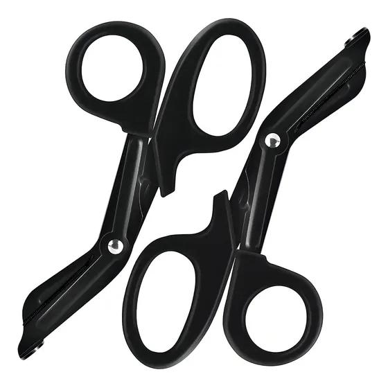 2 Pzs Tijeras De Boton Tijeras Sastre Acero Inox Paramedico 2*negro