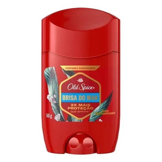 Desodorante Em Barra Old Spice Brisa Do Mar 50 G Aromas Cítricos (mandarina, Lima E Limão) , Herbais E Poder Do Mar Profundo