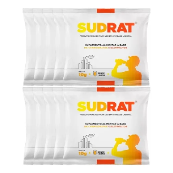 100 Unid Repositor Isotônico Em Pó Sudrat 10g Hidratação