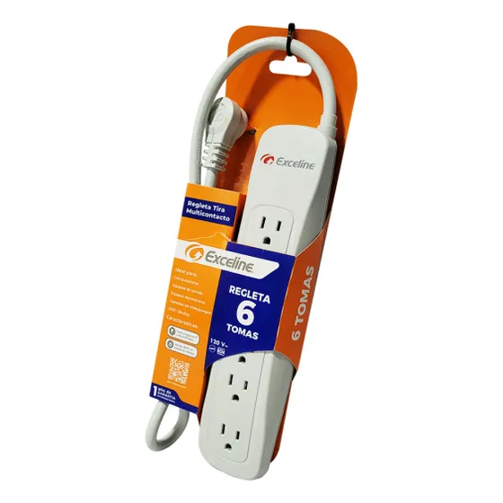 Regleta Multitoma 6 Tomas Proteccion Exceline