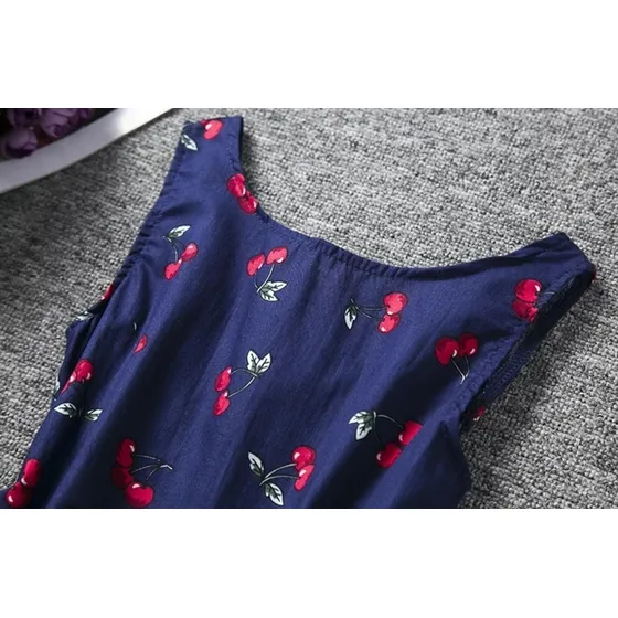 Conjunto De Bebe Nina Vestido De Cerezas.
