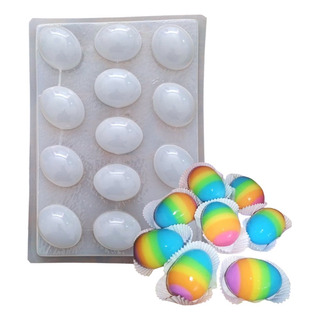 Molde Para Chocolate O Gelatina Forma Huevo De Pascua 12 Pza Molde Para Chocolate O Gelatina Forma Huevo De Pascua 12 Pza