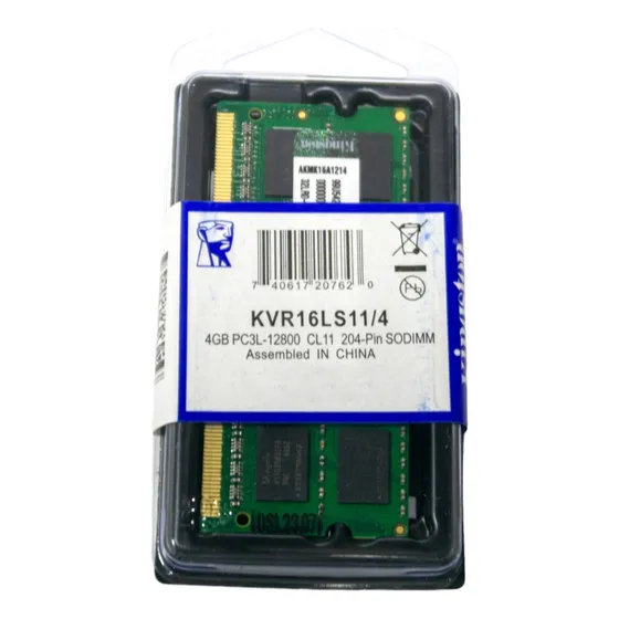 Memoria Ram Ddr3 4gb 1600mhz Kingston Pc3-12800 Laptop Sodim