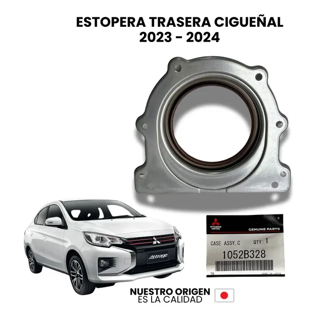 Estopera Trasera Cigueñal Mitsubishi Attrage 2023, 2024