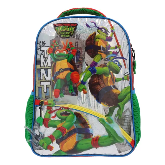 Mochila Reforzada Cole Escolar Niños Tortugas Ninja Mutantes