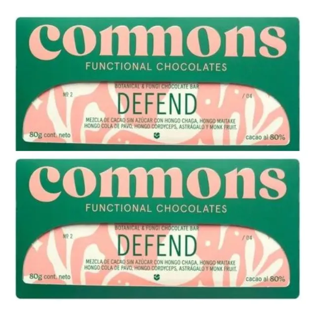 2 Pack Chocolate Mexicano Adaptógenos Defend 160g Premium