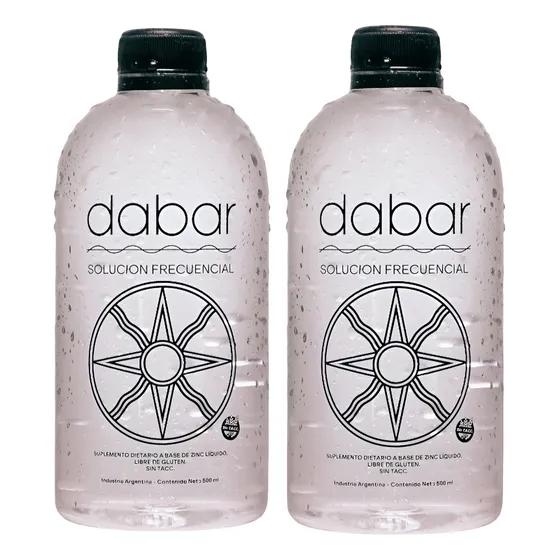 2 Ormus Solucion Frecuencial Dabar 500ml Suplemento Zinc Oro
