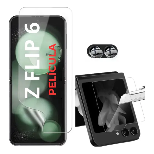 Película Protetora Hidrogel Frontal Hd Para Galaxy Z Flip 6