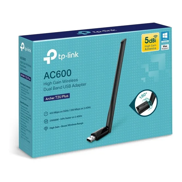 Adaptador Wifi Rompemuros Usb Pc Y Laptop Tp-link T2u Ac600