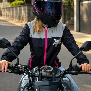 leather jacket cazadora de moto chica