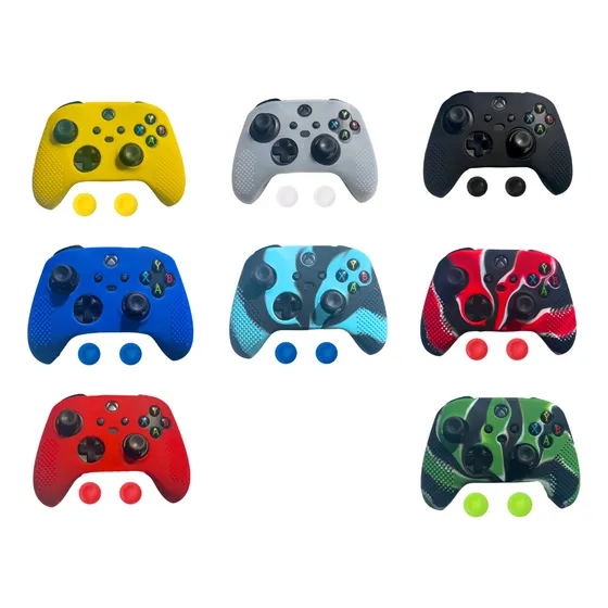 Fundas Protectoras Mando Control Xbox S/x + Grips 