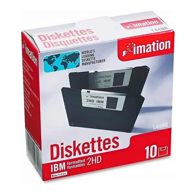 Combo Diskette 3.5 1,44 Mb Floppy Nuevos Pack X 10