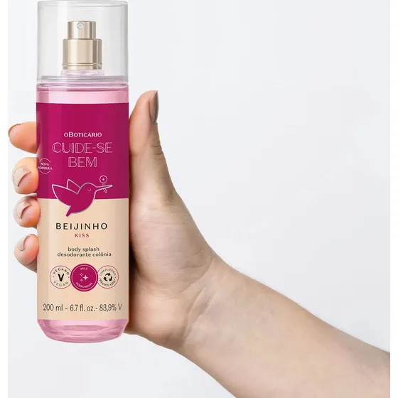 Body Splash Desodorante Colônia Cuide-se Bem Beijinho 200ml