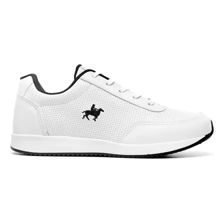 Tênis Masculino Casual Branco Polo Vili Para Trabalho