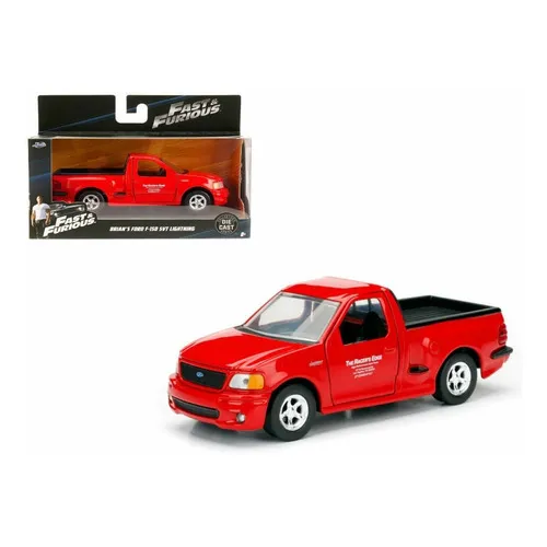 1/32 Brians Ford F-150 Lightning Rapidos Y Furiosos Jada Color Rojo