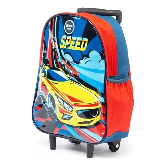 Mochila Filgo Minipack Carrito 12 Color Rojo Diseño De La Tela Liso