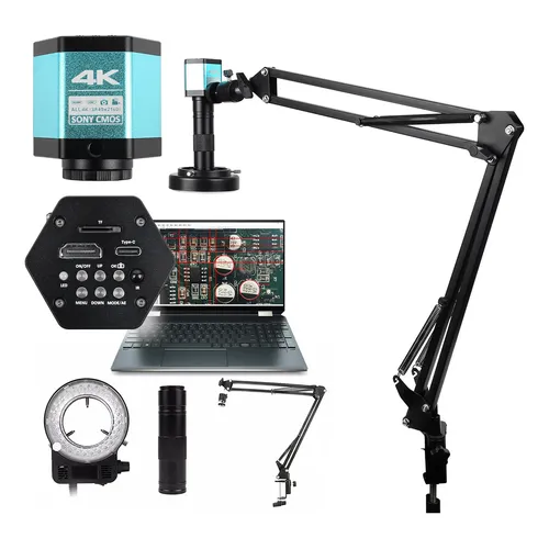 Microscópio Articulado Com Câmera 48mp 130x 4k Hdmi Usb | MercadoLivre