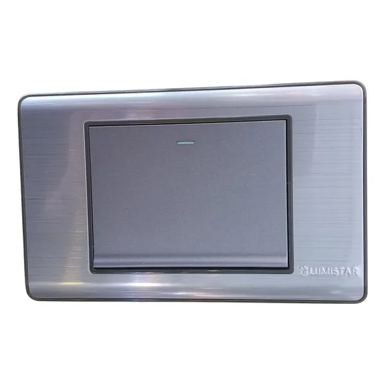 Interruptor Simple Elite Plata 3 Way 127/250v 16a Lumistar