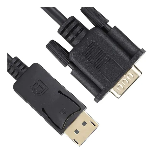 Adaptador Displayport A Vga Hd Línea De Alta Definición 1,8m