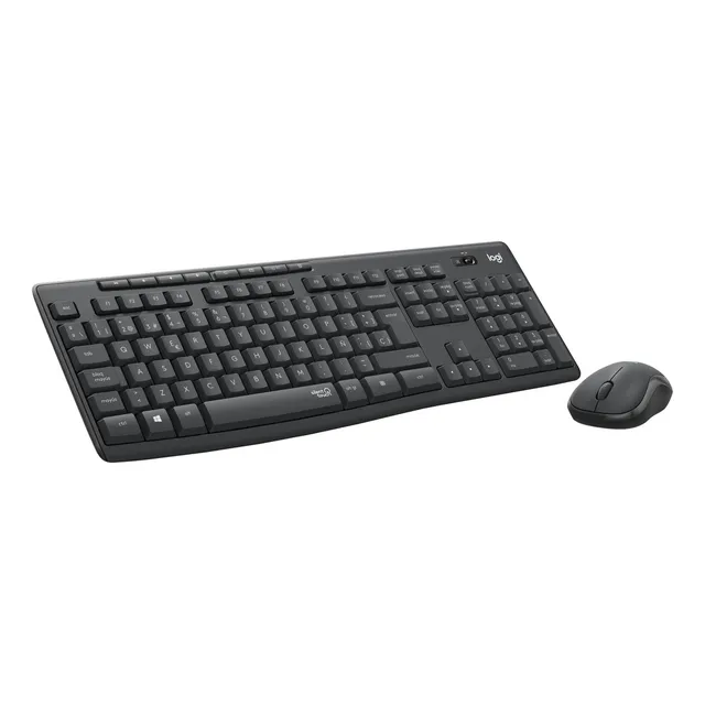 Kit Teclado Y Mouse Logitech Mk295 Inalambrico Silencioso Color del mouse Negro Color del teclado Negro