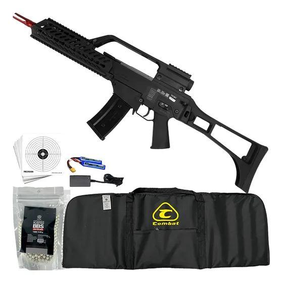 Rifle Airsoft Aeg G36 Keymode Sa-g10 Specna Arms Preta 6mm