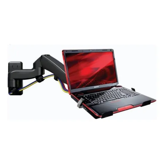 Soporte Base Para Notebook Flexible Sistema A Gas De Pared!!