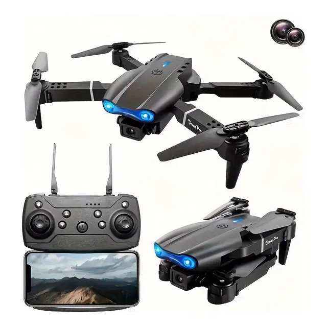 Drone E99 Pro Doble Cámara Wifi  Visualización En Celular