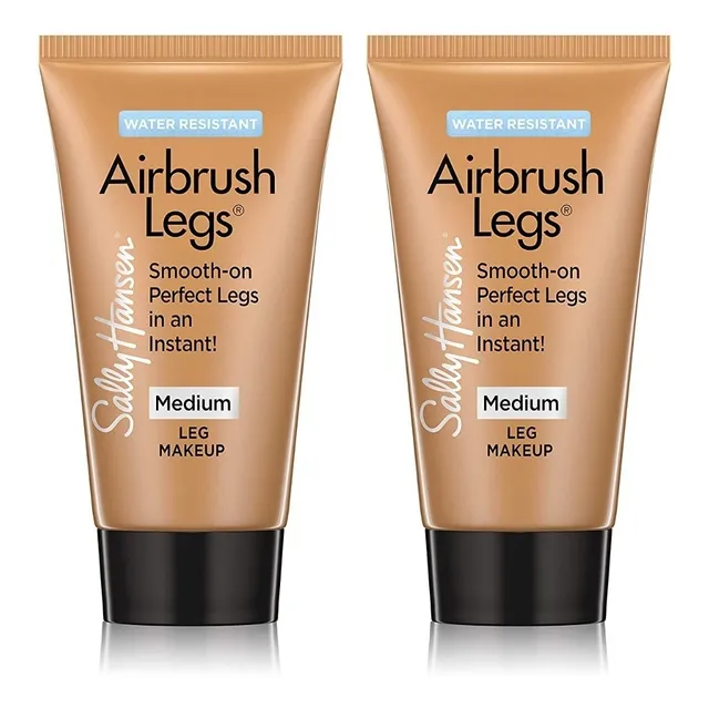 Sally Hansen Air Brush Legs Medium Glow, Paquete Doble De Vi