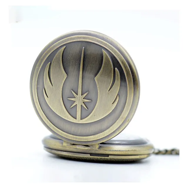 Reloj Collar Coleccionable De Star Wars Emblema Orden Jedi
