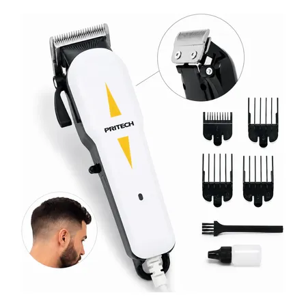 Maquina De Barbear Masculina 127-220v 10w Aparador De Pelo Branco 127/220v