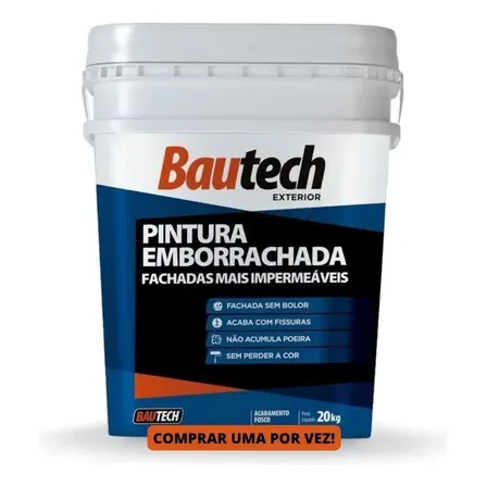 Tinta Borracha Liquida Bautech 20kg Cores (emborrachada) Cor Grafite