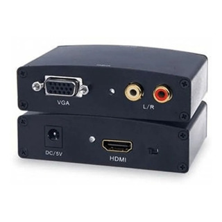 Conversor Hdmi Para Monitor Vga Com Fonte E Saída Rca Conversor Hdmi Para Monitor Vga Com Fonte E Saída Rca