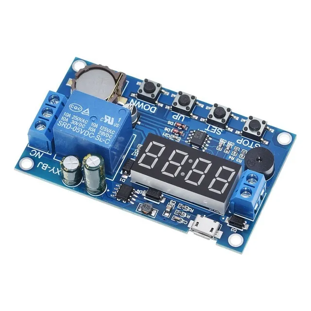 Temporizador Ajustable Programable Xy-bj 5-60v Alarma Pila