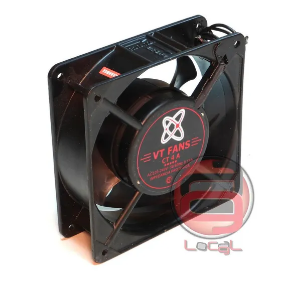 Turbina Cooler Fan Extractor 220v Ruleman 4 Pulgadas 120x38m Led Negro