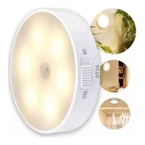 Kit 2 Lâmpadas Led Inteligente Sem Fio Sensor Recarregável