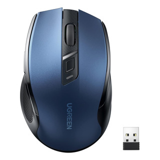 Mouse Ugreen Silencioso Inalambrico 15 Metro Usb Azul Mu006 Mouse Ugreen Silencioso Inalambrico 15 Metro Usb Azul Mu006