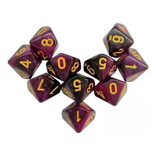 Dados de juego DND de color aleatorios, juego de dados poliédermicos, 10 piezas, D4-D20, perfectos para juegos DND, juego de ma RPG - AliExprs 18