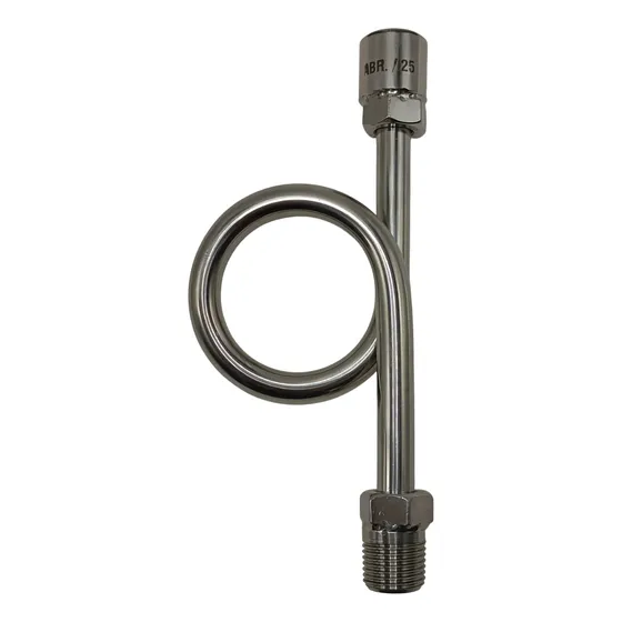 Tubo Sifão Tipo Trombeta Em Inox 1/2 Npt F X M