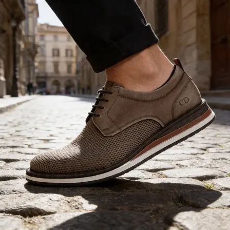 Sapato Casual Democrata Type 272101 Masculino Bege