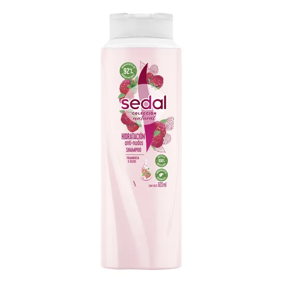 Sedal Recarga Natural Hidratación Anti-nudos 620ml Shampoo Para Cabello Maltratado