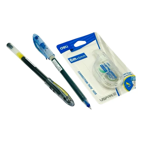 Set 3 Lápiz Súper Gel Pilot 0,5 No Mancha Negro-rojo-azul