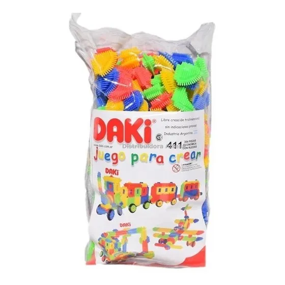 Daki Encastre Bloques 304 Piezas Codigo 411 Economica Ruedas