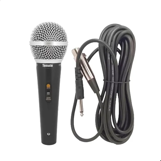 Microfone Com Fio Profissional 5 Metros Alta Qualidade