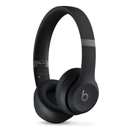 Audífonos Inalámbricos Beats Solo 4 - Negro Mate Luz Blanco