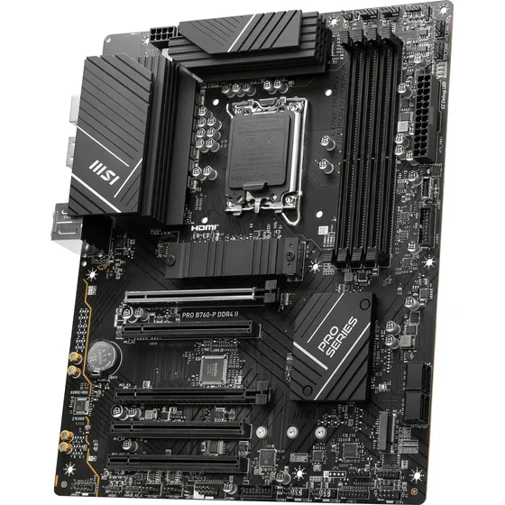 Tarjeta Madre Msi Atx Pro B760-p Ddr4 Ii, S-1700, 128gb Ddr4 Color Negro