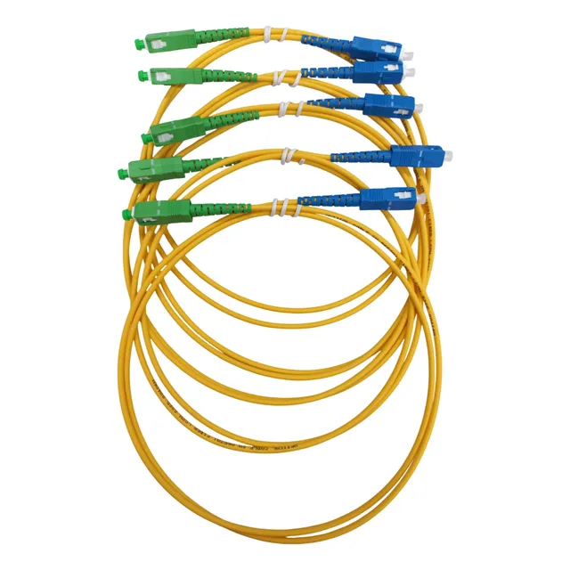 5 Jumper De Fibra Óptica Monomodo Sc/upc-sc/apc Simplex 1m