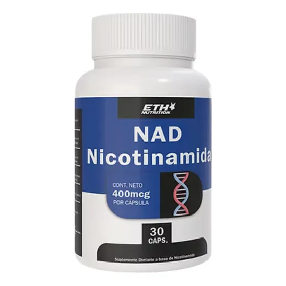 Nad Nicotinamida Eth Energía Celular Y Longevidad 30caps