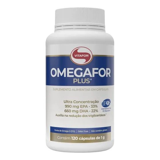 Ômegaforplus 120 Caps - Vitafor - Omegafor Plus - Omega 3