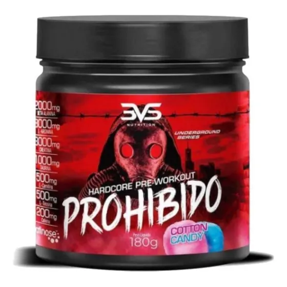 Pré-workout 3vs Proibido Hardcore - Energia E Foco!